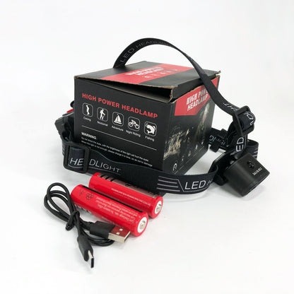 Фонарь налобный аккумуляторный Police 2128-2T6, Портативный светодиодный налобный фонарь