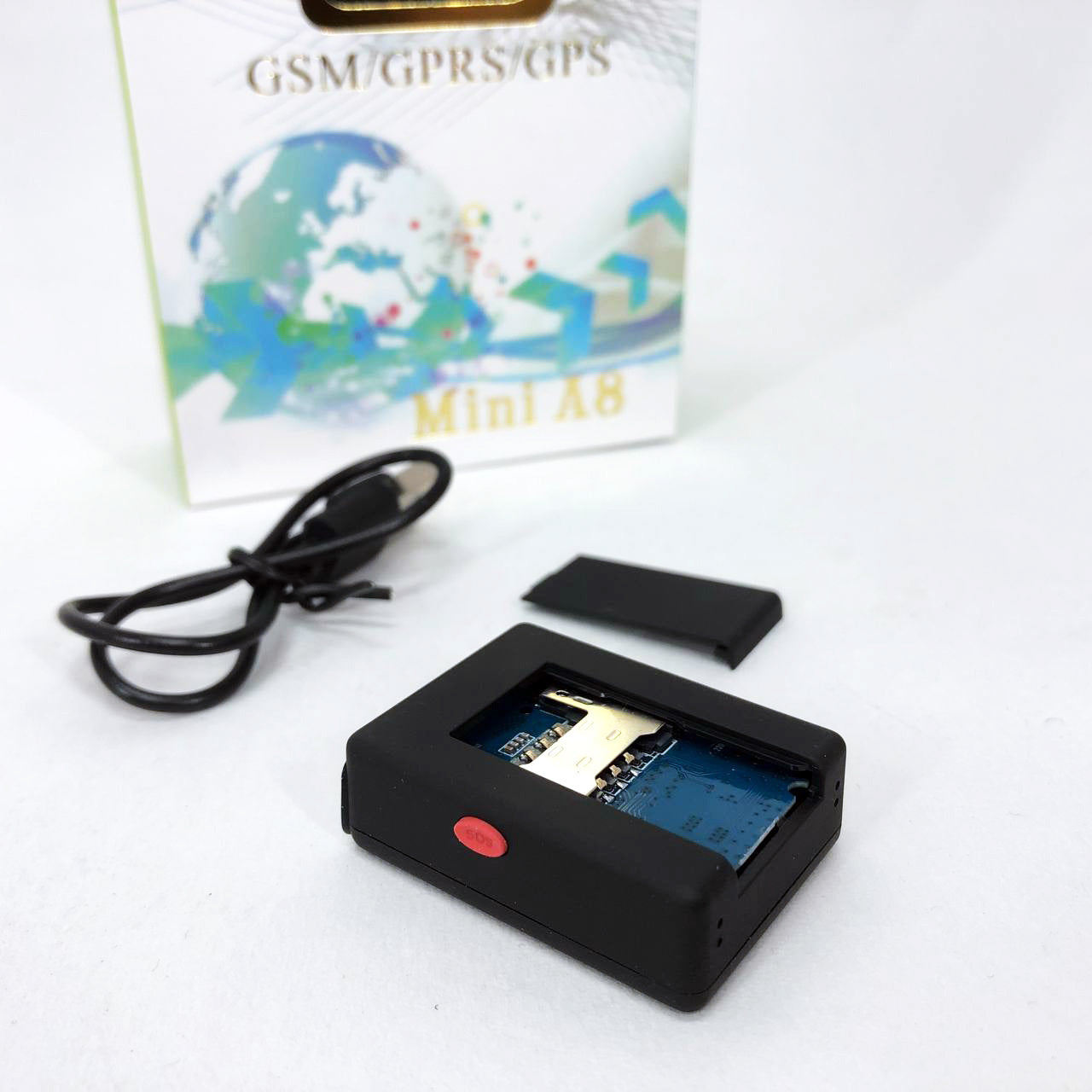 Міні GPS трекер через SIM карту А8 з вбудованим мікрофоном, GPS GSM трекер для авто, Маячок