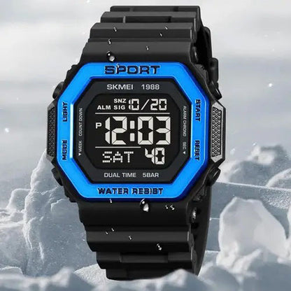 Часы наручные мужские SKMEI 1988BU, оригинальные мужские часы, фирменные спортивные часы