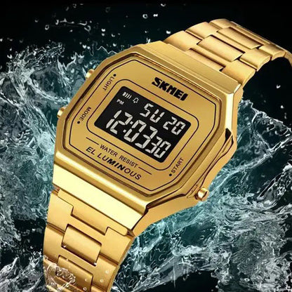 Часы наручные мужские SKMEI 1647GDBK, фирменные спортивные часы, оригинальные мужские часы