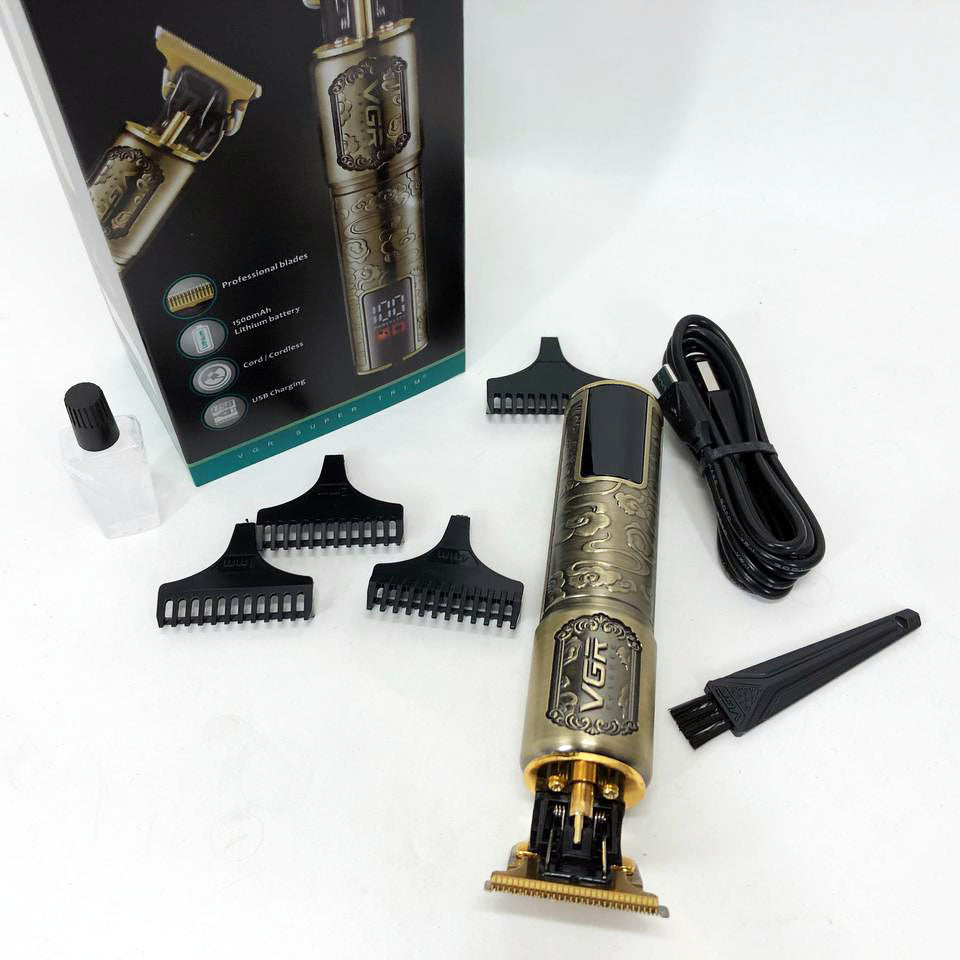 Машинка для стрижки волос VGR V-073 аккумуляторный беспроводной триммер для бороды и усов