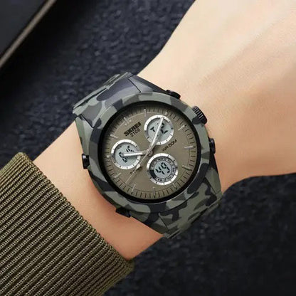 Часы наручные мужские SKMEI 2109CMGN, оригинальные мужские часы, военные мужские наручные часы зеленые