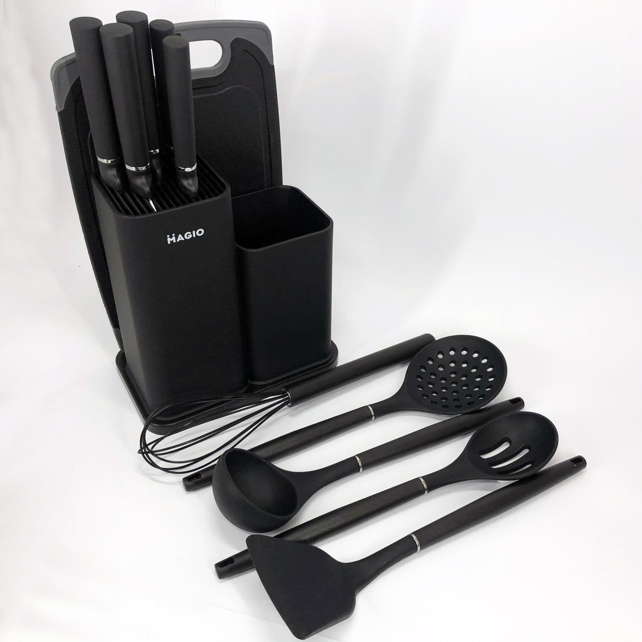 Набор силиконовых кухонных принадлежностей Magio MG-1097B набор ножей лопаток 12 предметов