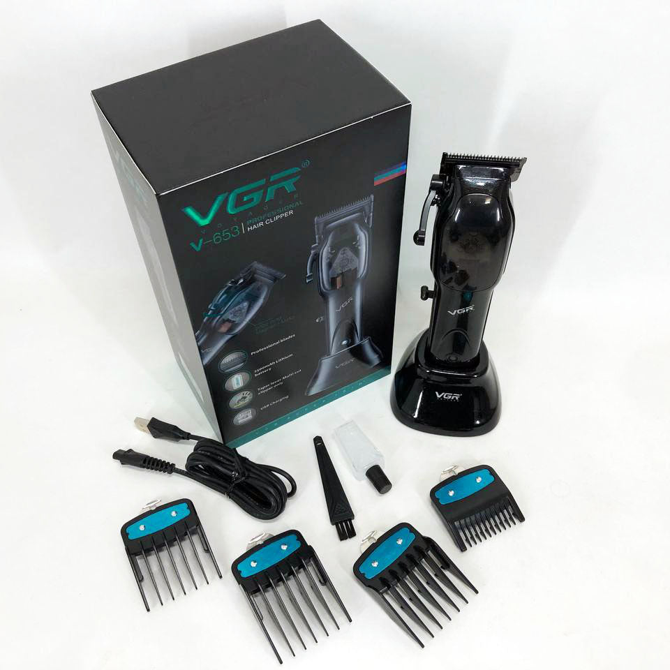 Машинка для стрижки волос VGR Hair Clipper V-653 Voyager, беспроводная электробритва, для дома