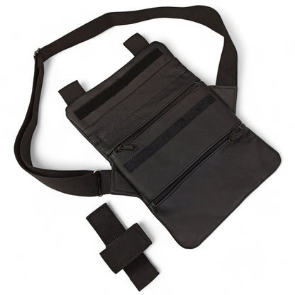 Набор 2В1. Кожаная сумка с кобурой + фонарик профессиональный POLICE BL-X71-P50