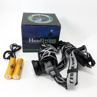 Фонарь налобный Police Водостойкий BL-W002 XPE датчик движения, Фонарик налобный мощный, Головной фонарик