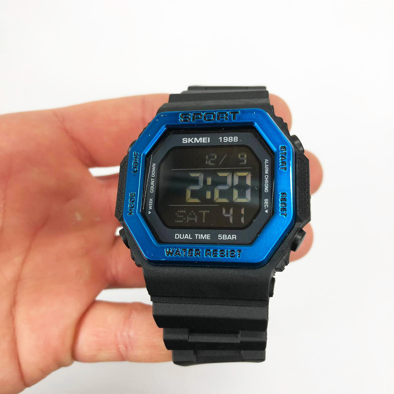 Часы наручные мужские SKMEI 1988BU, оригинальные мужские часы, фирменные спортивные часы