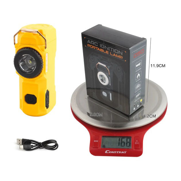 Багатофункціональний армійський ліхтар D50-SMD індикація заряду, запальничка.