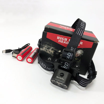 Фонарь налобный аккумуляторный Police 2128-2T6, Портативный светодиодный налобный фонарь