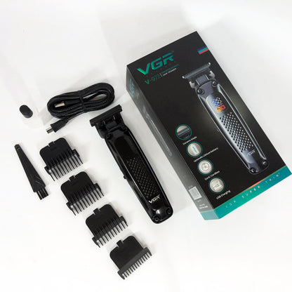 Машинка для стрижки волос триммер VGR V-972 профессиональная с насадками аккумуляторная USB