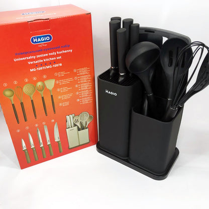 Набор силиконовых кухонных принадлежностей Magio MG-1097B набор ножей лопаток 12 предметов