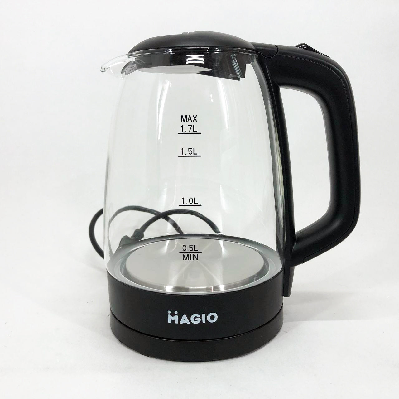 Электрочайник Magio MG-505, чайник прозрачный с подсветкой, стильный электрический чайник