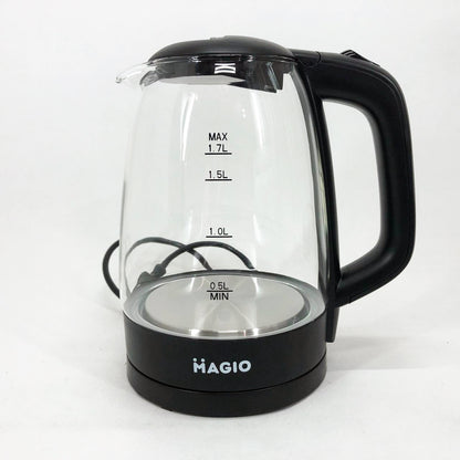 Электрочайник Magio MG-505, чайник прозрачный с подсветкой, стильный электрический чайник