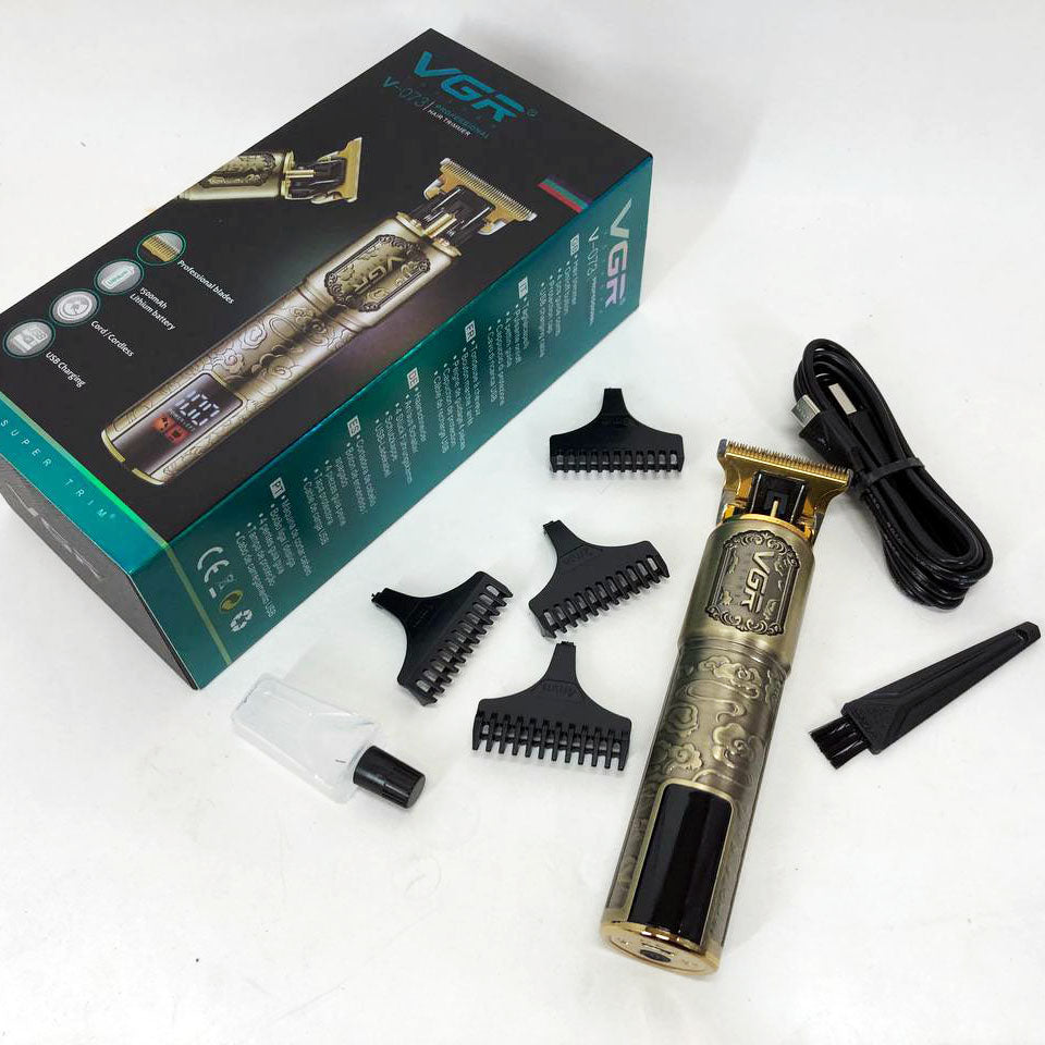 Машинка для стрижки волос VGR V-073 аккумуляторный беспроводной триммер для бороды и усов