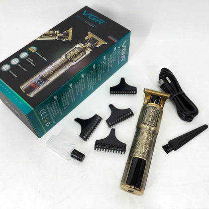 Машинка для стрижки волос VGR V-073 аккумуляторный беспроводной триммер для бороды и усов