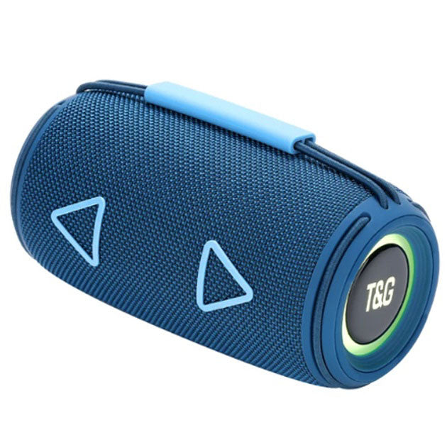 Bluetooth-колонка TG657 с RGB подсветкой 1500 mAh, музыкальные колонки для улицы. Цвет: синий