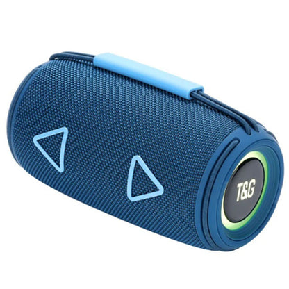 Bluetooth-колонка TG657 с RGB подсветкой 1500 mAh, музыкальные колонки для улицы. Цвет: синий