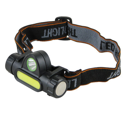 Фонарь налобный + вело крепление 872-XPE+COB, Освещение для велосипеда, Передний фонарь на велосипед