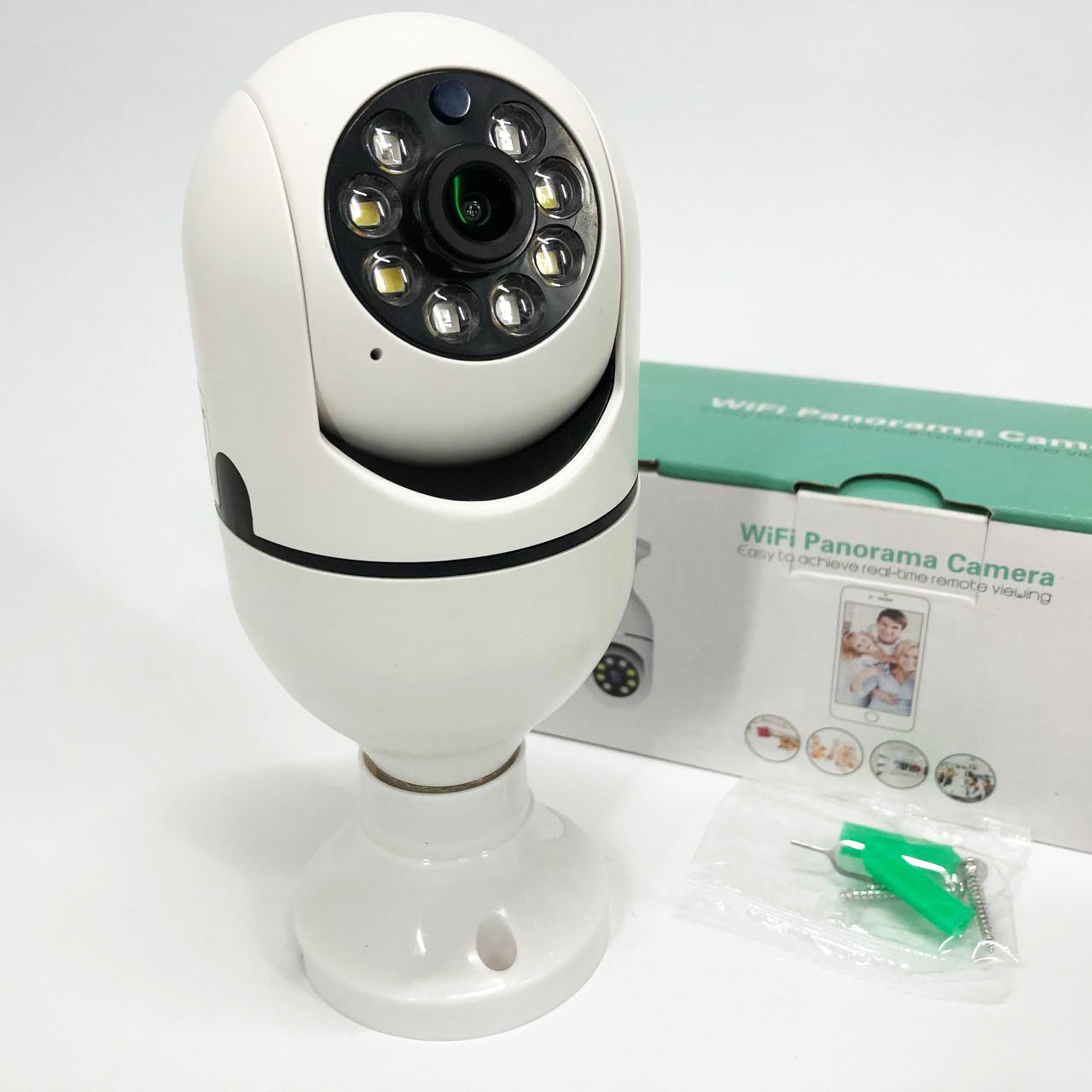 Камера видеонаблюдения лампочка CAM L1 E27 WIFI IP 360/90 поворотная