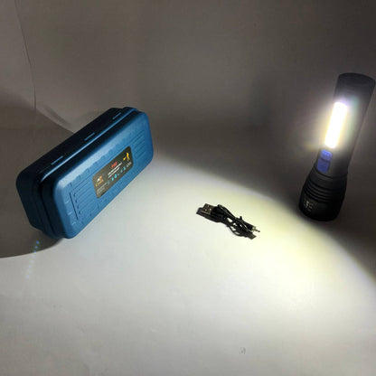 Фонарь ручной аккумуляторный CB-C11-P50-COB, Фонарик светодиодный ручной аккумуляторный портативный