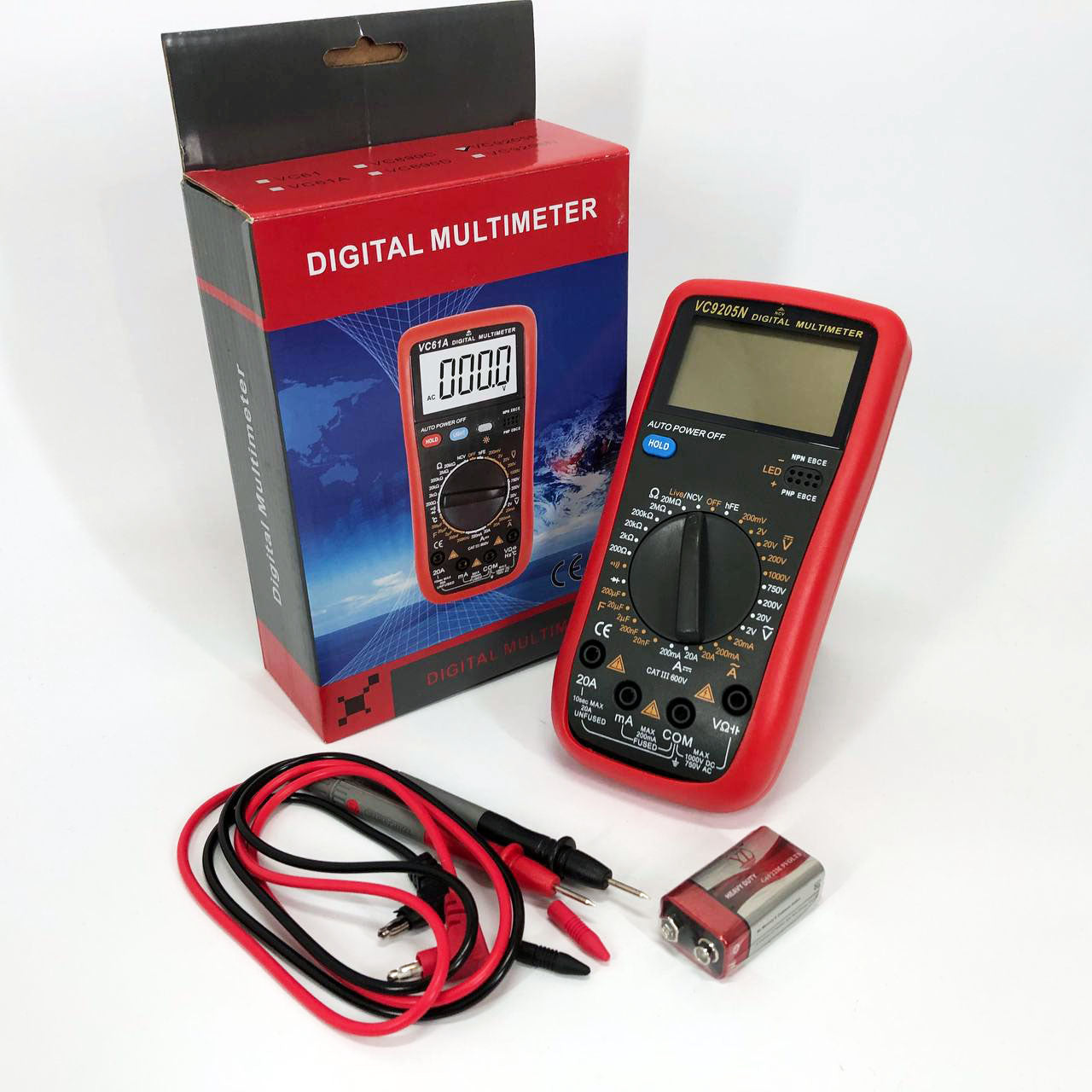 Цифровой Профессиональный мультиметр VC9205N тестер вольтметр, тестеры электроизмерительные