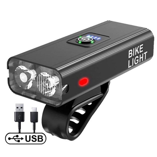 Велосипедный фонарь BK-04Pro 2T6 алюминий, дальний и ближний свет, Велосипедный фонарь с защитой от влаги