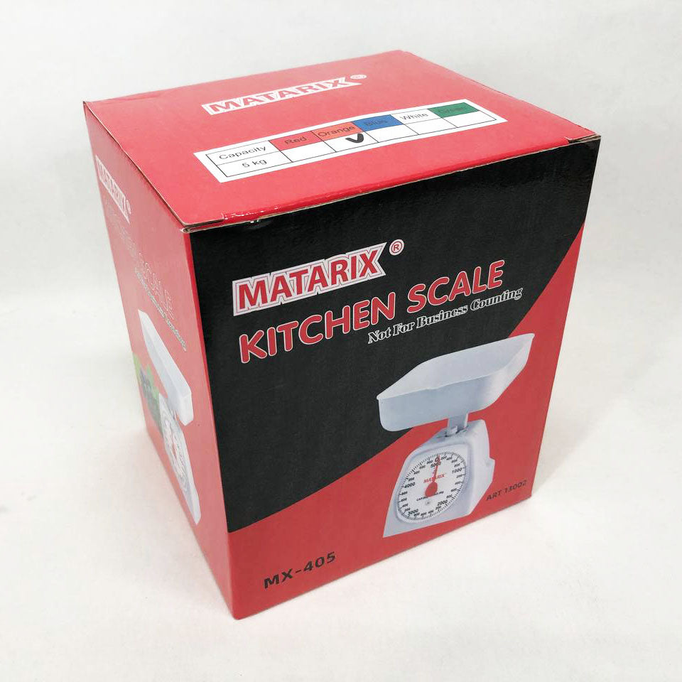 Весы кухонные механические MATARIX MX-405 5 кг, Весы для кухни для продуктов. Цвет: оранжевый