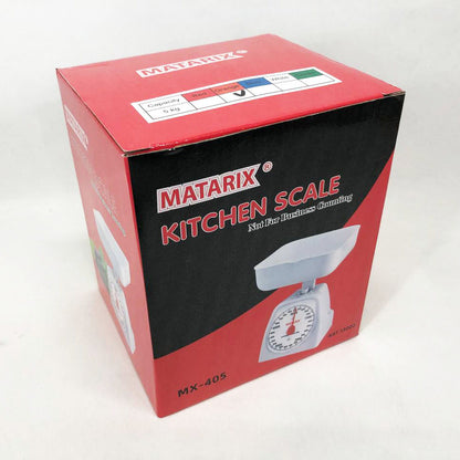 Весы кухонные механические MATARIX MX-405 5 кг, Весы для кухни для продуктов. Цвет: оранжевый