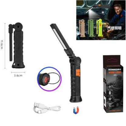 Фонарь поворотный Worklight G51-LED-COB с магнитом и крюком, Кемпинговый складной фонарь