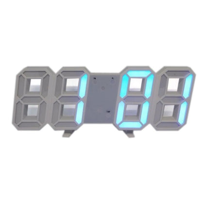 Часы настольные LY-1089 с белой подсветкой LED синие, Часы настольные профессиональные электронные