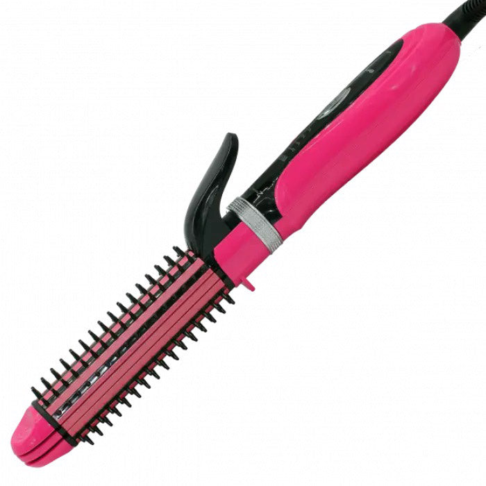 Плойка-утюжок 3в1 Gemei GM-2922, Современные щипцы для завивки волос, Прибор для завивки. Цвет: розовый