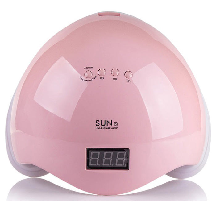 Ультрафиолетовая лампа для Маникюра UV LAMP Sun 6, Светодиодная сушилка для гель лака. Цвет: розовый
