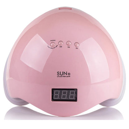 Ультрафиолетовая лампа для Маникюра UV LAMP Sun 6, Светодиодная сушилка для гель лака. Цвет: розовый
