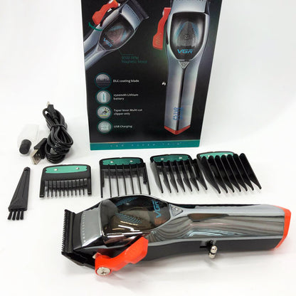 Машинка для стрижки волос VGR V-647 со сменными насадками, Машинка для стрижки для дома