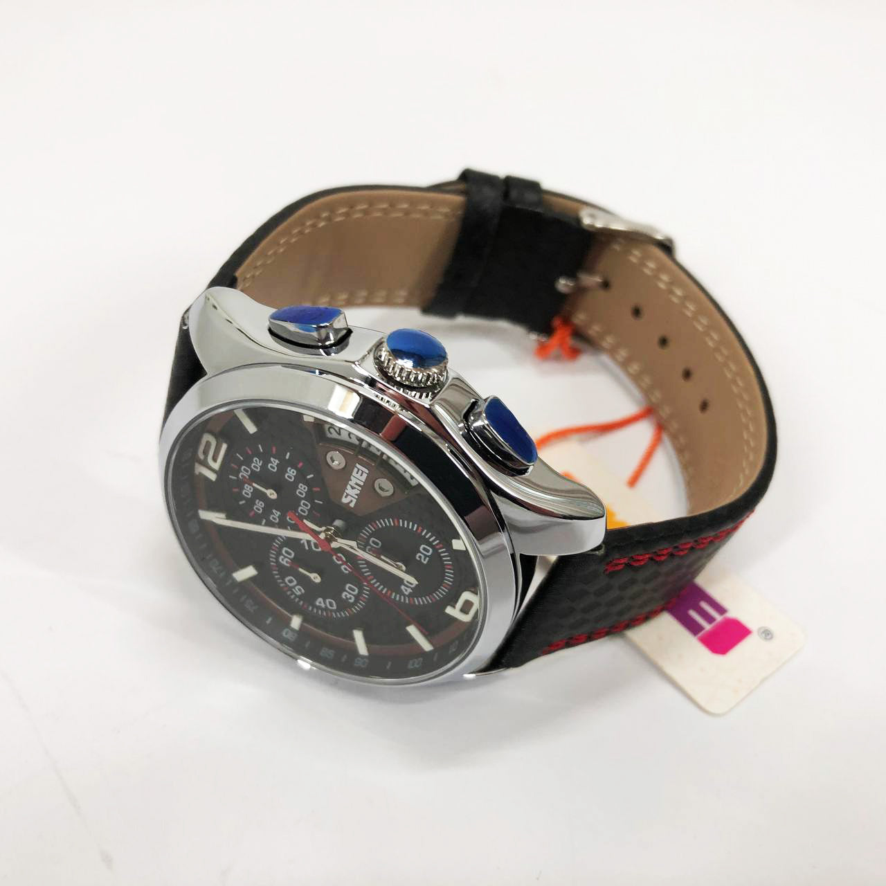 Часы наручные мужские SKMEI 9106RD, оригинальные мужские часы, модные мужские часы круглые