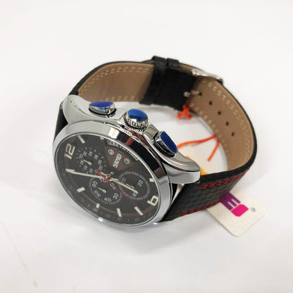 Часы наручные мужские SKMEI 9106RD, оригинальные мужские часы, модные мужские часы круглые