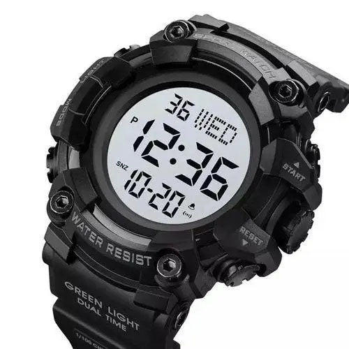 Часы наручные мужские SKMEI 1968BKWT BLACK-WHITE, часы армейские скмей. Цвет: черный с белым циферблатом