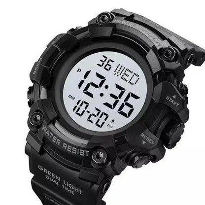 Часы наручные мужские SKMEI 1968BKWT BLACK-WHITE, часы армейские скмей. Цвет: черный с белым циферблатом