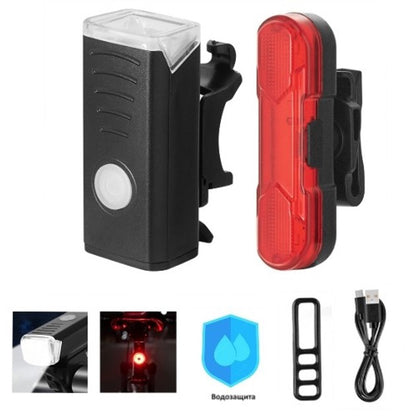 Велофонарь BSK-HY027-XPG, STOP-5SMD(red), Мигалка с аккумулятором на велосипед, Мигающий велофонарь