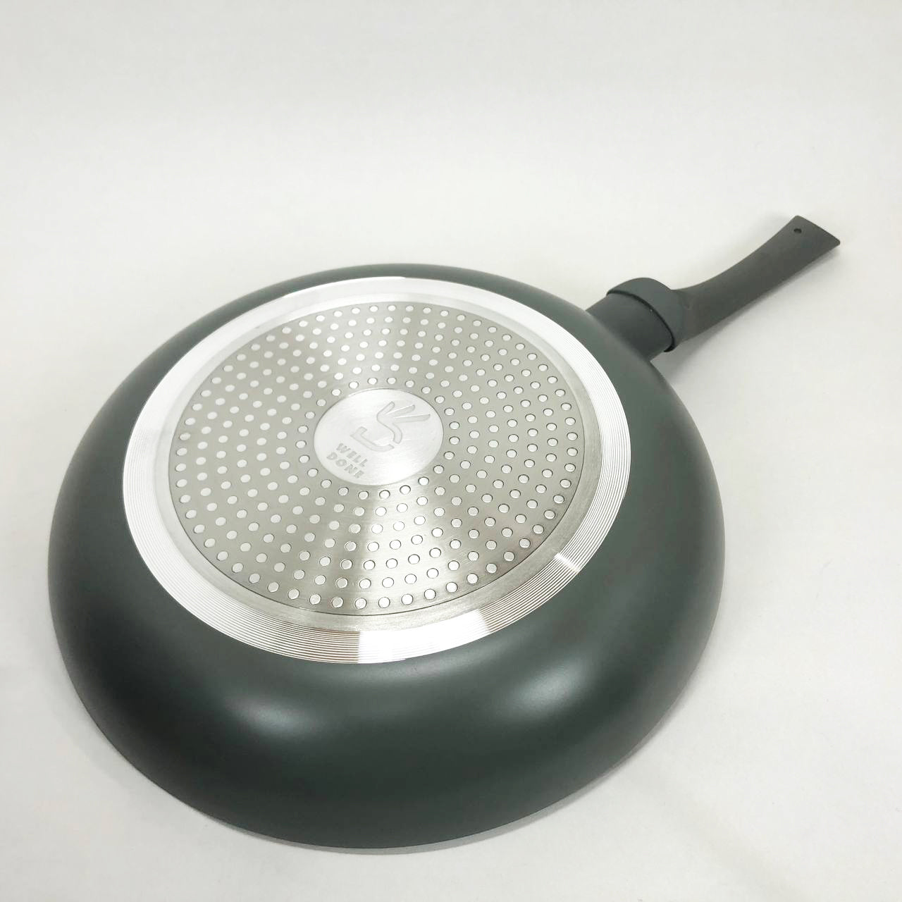 Сковорода Well Done WD-1028B с покрытием LightStone 28 см, сковорода с индукционным дном, для жарки