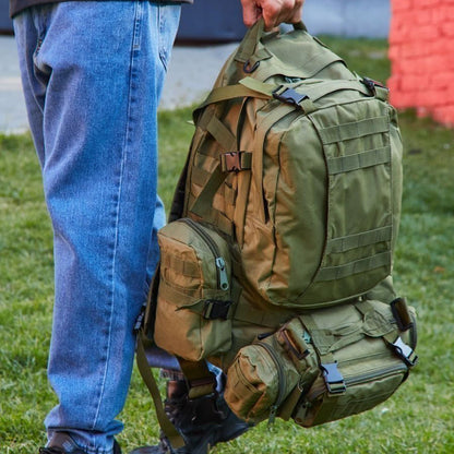 Сумка - подсумок тактическая поясная Tactical военная, сумка нагрудная с ремнем 5 литров кордура хаки