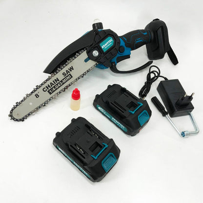 Аккумуляторная цепная мини пила 20 см в кейсе Krafftec (36V 4 Ач) + 2 аккумулятор и индикатором заряда