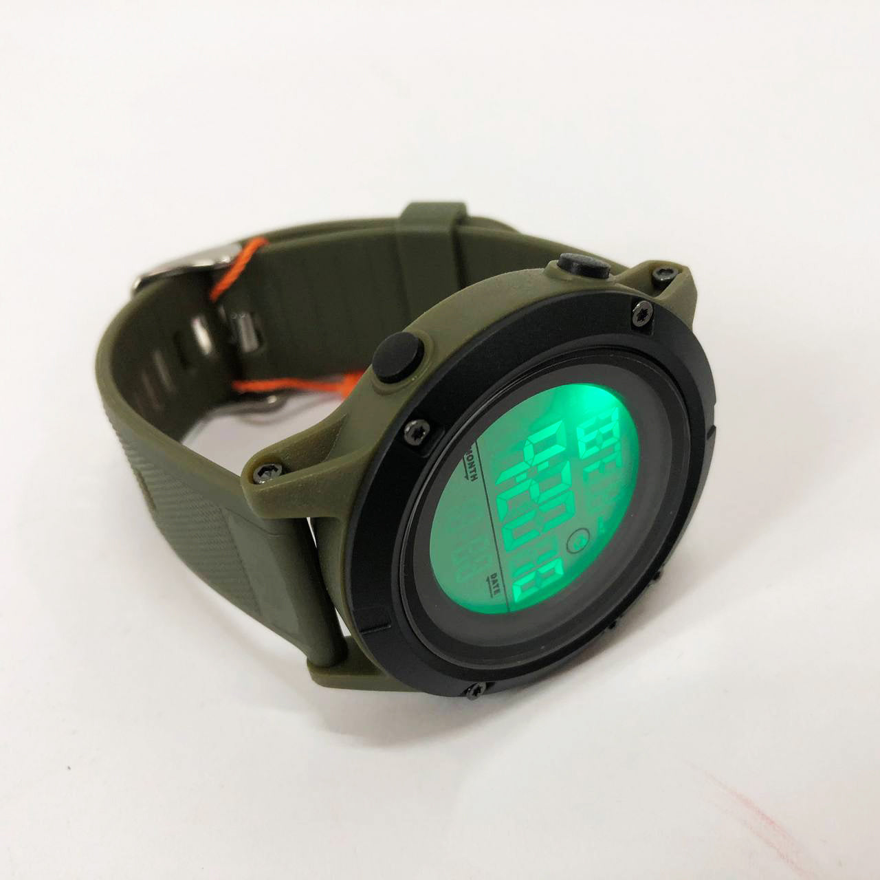 Часы наручные мужские SKMEI 1508AGWT ARMY GREEN-WHITE, Водонепроницаемые мужские часы. Цвет: зеленый