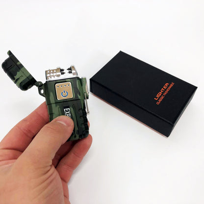 Зажигалка импульсная JL317 Explorer, Ветрозащитная зажигалка, Зажигалка юсб с гравировкой
