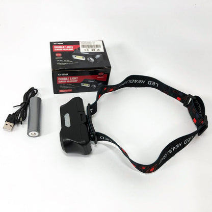 Фонарь налобный BL-1804A COB XPE с датчиком движения, Фонарь аккумуляторный для рыбалки