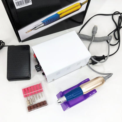 Фрезер для маникюра с педалью для ноги DM4, мощный маникюрный фрезер, фрезер с насадками для маникюра