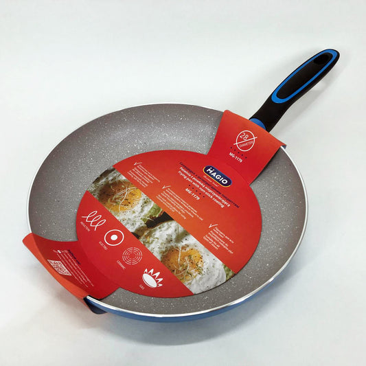 Сковорода Magio MG-1179 с мраморным антипригарным покрытием 28 см, Качественная сковорода для жарки