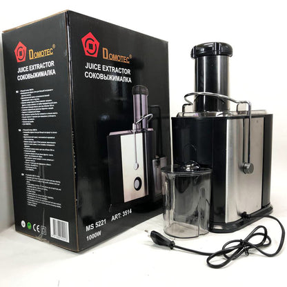 Соковитискач Domotec MS-5221 1000 W, соковитискач універсальний соковитискач електро на склянку