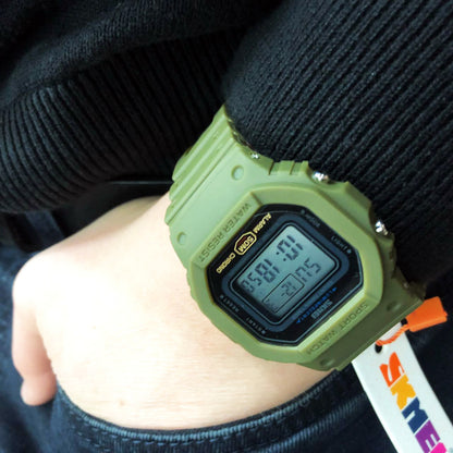 Годинник наручний чоловічий SKMEI 1628AGWT, армійський годинник протиударний, наручний годинник для військових