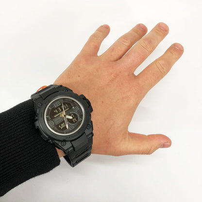 Часы наручные мужские SKMEI 1452BK BLACK, водонепроницаемые мужские часы. Цвет: черный